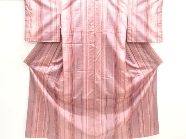 JAPANESE KIMONO / TSUMUGI / WOVEN STRIPE